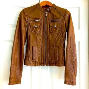 Michael Kors Genuine Leather Jacket, women’s size - XS